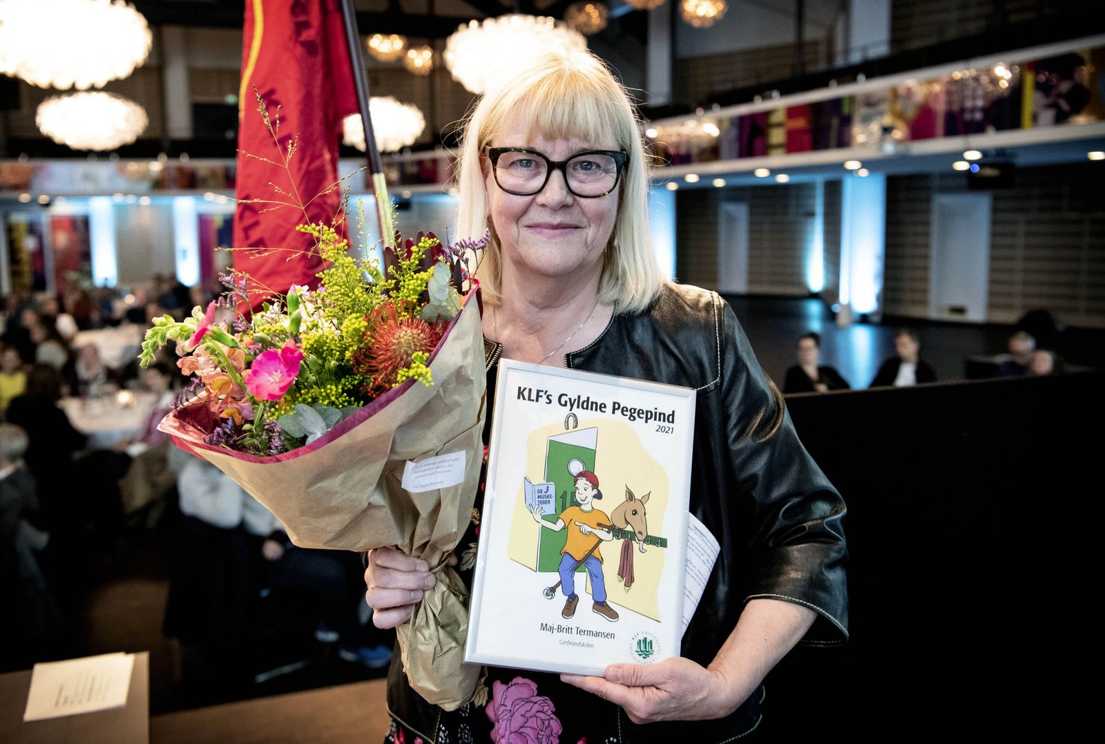 Lærer Maj-Britt Termansen er årets modtager af Den Gyldne Pegepind. Foto: Nils Meilvang