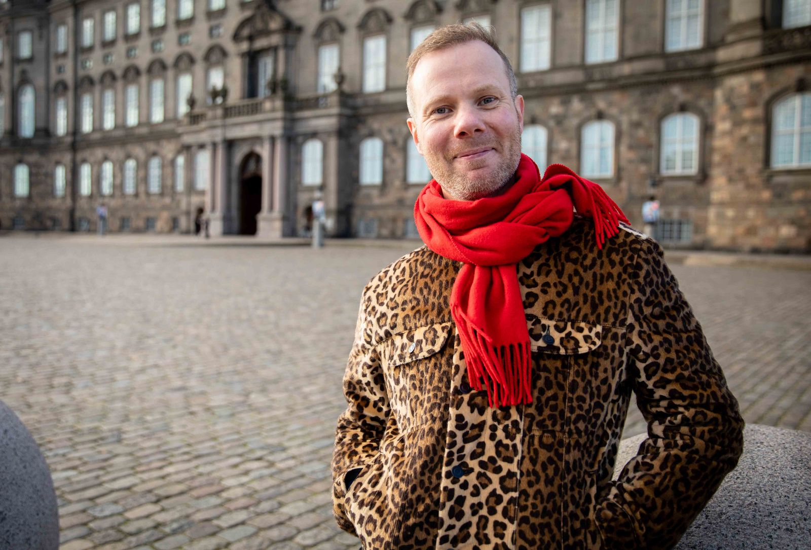 Lærer og debattør Anders Thorsen opfordrer lærerkollegerne til at deltage i demonstrationen for børn og unge på Christiansborgs Slotsplads. Foto: Jan Klint Poulsen
