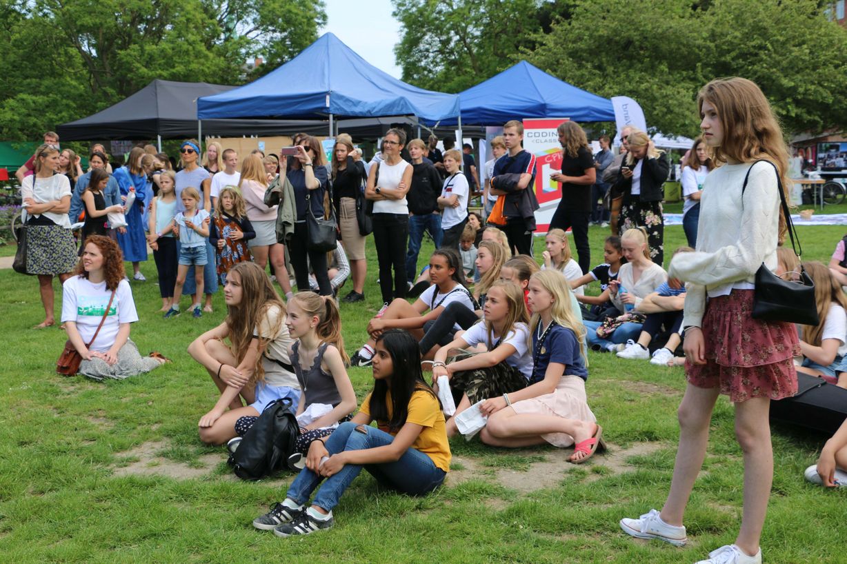 Skolefolkemødet blev afhold i Hans Tavsens Park på Nørrebro. Foto: Martin Vitved Schäfer.