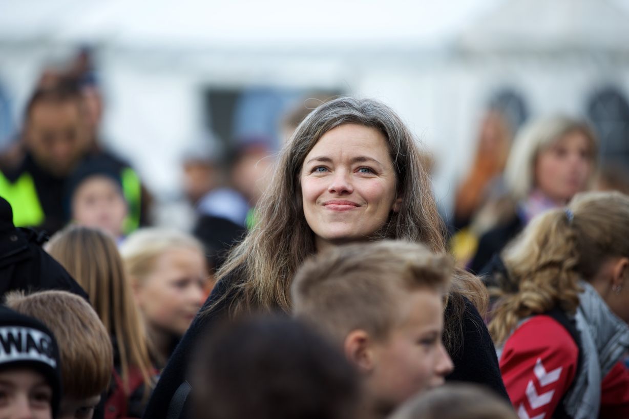 Det var ikke svært at finde smilet frem på Rådhuspladsen. Foto: Jan Klint Poulsen
