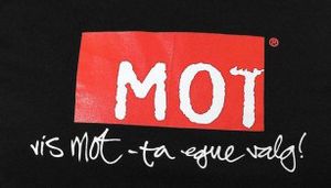 MOT-logo: ’Vis mod – tag egne valg!’