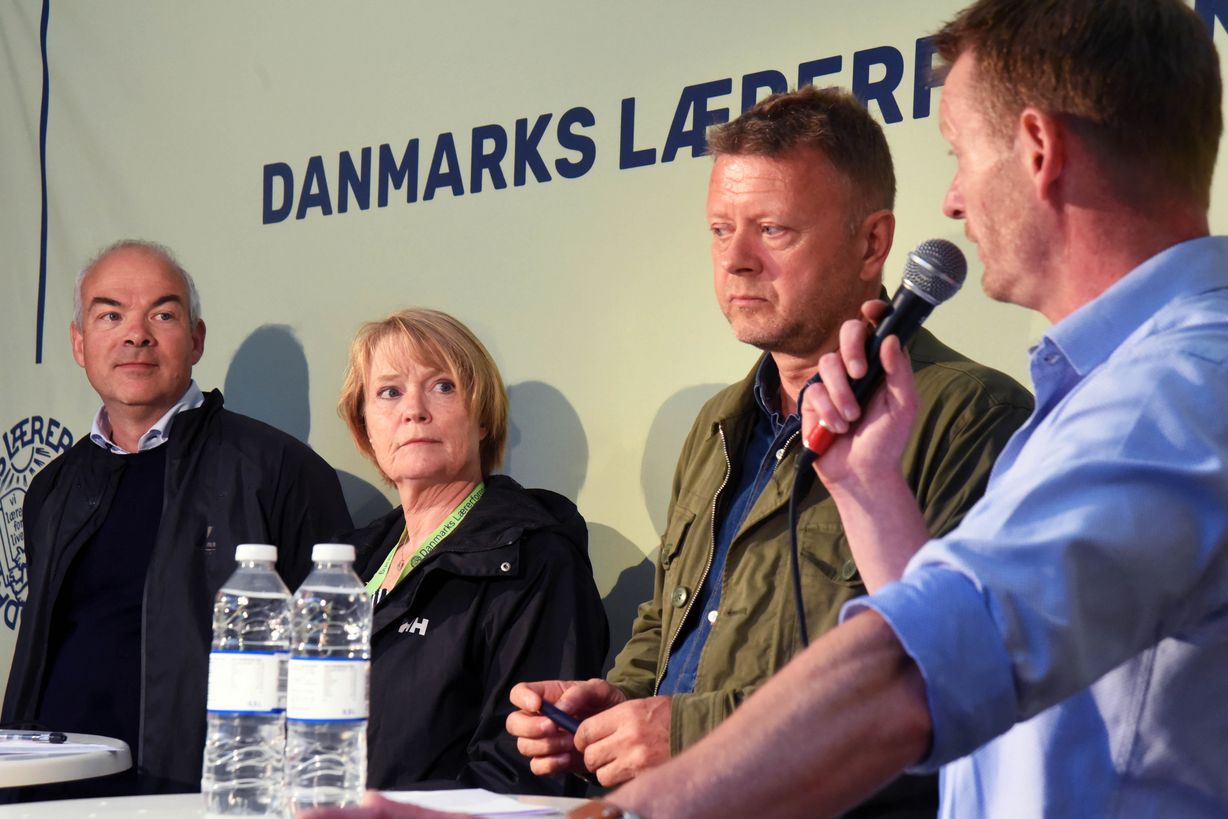 BUF-borgmester Jesper Christensen (S), Dorte Lange, Espen Fossar Andersen og Kim Stenholm Paulsen. Foto: Erik Schmidt