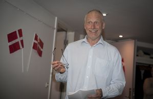 Lars Sørensen holdt en underholdende tale for gæsterne. Foto: Jan Klint