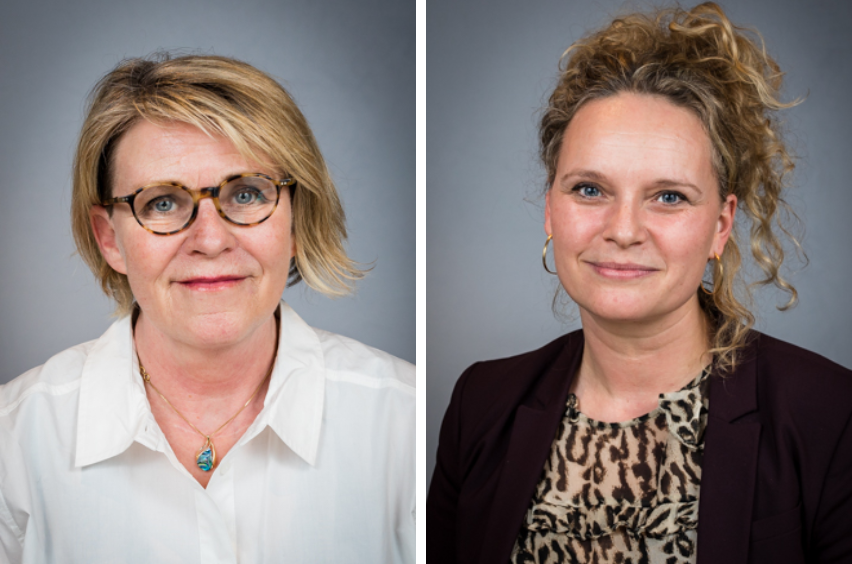 Inge Thomsen (tv.) og Janne Riise Hansen vil begge være KLF's næstformand i den kommende valgperiode.